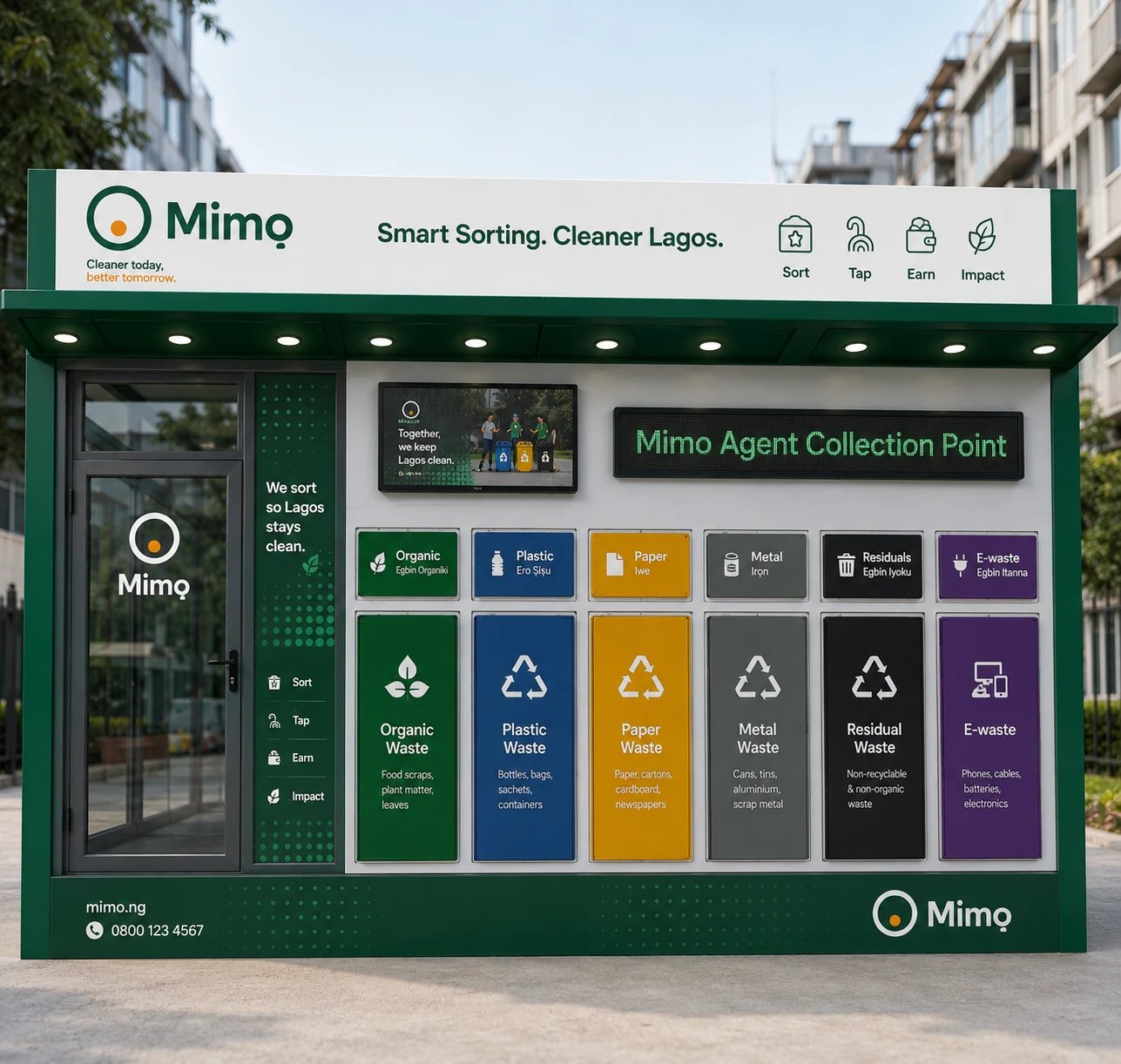 Mimọ Collection Point pavilion